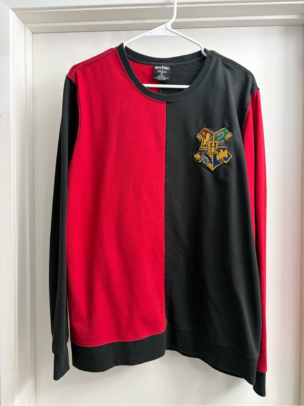 Warner Bros. Harry Potter Red and Black Split Pullover